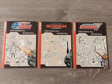 Lot Of 3 Mobile Suit Gundam 08th MS Team, Wing & Fighter Technical Manual 2002   picture