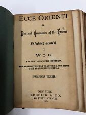 Vintage 1920 Ecce Orienti The Rites & Ceremonies Of The Essenes Rare Book 27 Ed picture