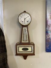 Vintage Seth Thomas Brookfield Series Banjo Wall Clock Key Wound Pendulum Clock picture
