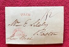 1838 STAMPLESS COVER/LETTER NEW YORK POSTMARK -IMPORTANT LETTER LOST IN THE MAIL picture