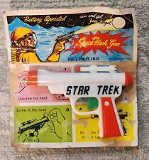 RARE STAR TREK FLASHLITE Space Flash GUN 1960s With  Card Flashlight Toy  picture