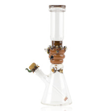 Empire Glassworks Save The Bee's Beaker Water Pipe picture