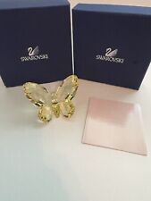 Swarovski Brilliant Butterfly  3” Jonquil Yellow Crystal Figurine 855690 picture