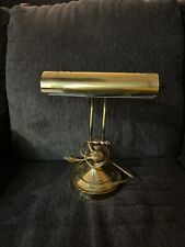 Vintage 1960’s Brass Piano Lamp/Bankers Lamp Works Underwriter Adjustable Arm picture