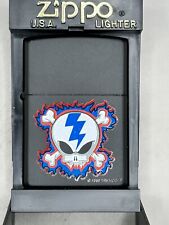 Vintage 1998 Trevco Lightning Skull Black Matte Zippo Lighter NEW picture