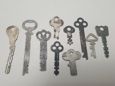 Antique Flat Skeleton Keys, Lot of 10 picture