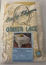 Vintage QUAKER LACE Tablecloth 72