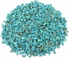 rockcloud 1 lb Howlite Turquoise Small Tumbled Chips Crushed Stone Healing Reiki picture