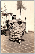 Santa Barbara California 1930s RPPC Real Photo Postcard Rosita Cota Nuual Fiesta picture