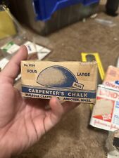 Walbuck's Crayon Co 3759 Blue Carpenter's Chalk in ORIGINAL BOX picture
