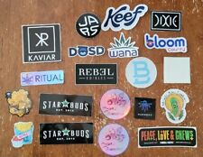 20 Stickers Marijuana Industry - MMJ Dispensary 420 Skateboard Dab Hydro Flask  picture