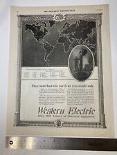ANTIQUE 1922 Western Electric, Keds, Du Pont, & Carey Shingles Print Ads Foldout picture