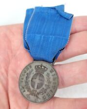 Orig. Vintage WWI Italian Military Valor Medal AL Valore Militare Italy picture