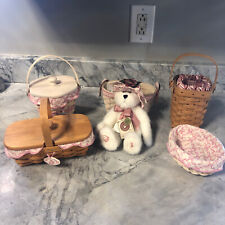 longaberger 5 horizon of hope baskets American Cancer society Boyd’s Bear picture