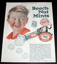 1920 OLD MAGAZINE PRINT AD, TEMPTING BEACH-NUT BRAND MINTS, THE HANDY CANDY picture