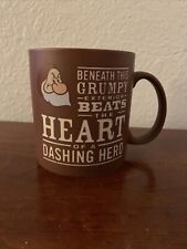 Disney Parks Grumpy Dwarf Coffee Mug Heart Dashing Hero Large Brown Disneyland picture