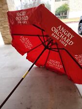 Angry Orchard BEER PATIO BAR DECK CAVE MAN MARKET 7' UMBRELLA BRAND NEW picture