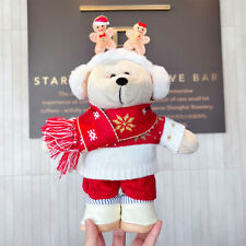 New 2021 Starbucks China Marry Christmas Gingerbread Man Warm Plush Bear picture