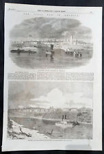 1861-64 Illustrated London News 5 x Antique Pages American Civil War Cities #2 picture