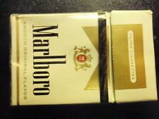 EMPTY Cigarette Box Collectible MARLBORO GOLD w/ promo wrapper picture