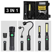 3 In 1 Magnetic LED COB Rechargeable Flashlight Torch Flexible USB Work Light picture