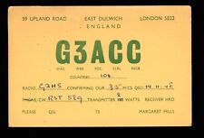 QSL Card Radio UK G3ACC Dulwich London SE22 1948 Margaret Mills - Morse ≠ W017 picture