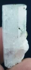 23 CTS Natural Terminated Aqua Blue Aquamarine With Tourmaline And Appetite Afg picture