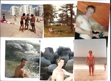 Vintage 1970s 1980s Shirtless Men Beefcake Beach Guys Outdoor GAY Photo Lot picture