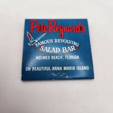 Vintage Matchbooks Pete Reynard's Famous Revolving Salad Bar Holmes Beach Anna M picture