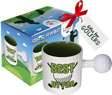 FunPro Best by Par Golf Mug with Real Golf Ball Handle - 12 oz, Green picture