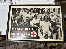 red cross gray lady service poster WWII 21 in x 31 in World war two picture