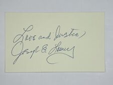 Joseph E. Lowery Signed 3x5 Index Card Civil Rights Leader Minister  picture
