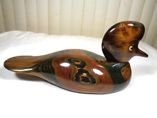 DUCKS UNLIMITED 1989 SPECIAL EDITION 1990 SWIRLED WOOD DUCK DECOY VALARIE BUNDY picture