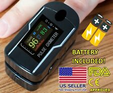 Finger Pulse Oximeter Blood Oxygen SpO2 Monitor PR Saturation Heart Rate FDA CE picture