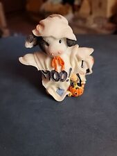 Mary’s Moo Moos “Pee-A-Moo” 1996 Enesco Ghost Cow / Calf Hiding picture