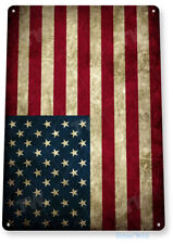 TIN SIGN American Flag Metal Décor Wall Art Store Shop Bar Cave A212 picture
