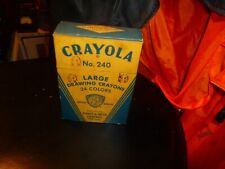 Vintage LARGE Crayola Drawing Crayons Rubens No. 240 Binney & Smith 1940’s picture