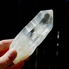 5in 355g RARE Lightning Strike Isis Face Golden Sun Lemurian Seed Crystal, Yello picture