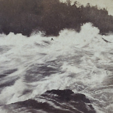 Whirlpool Rapids Niagara Falls Stereoview c1890 Charles Bierstadt Antique A1350 picture