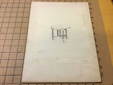 Vintage Original - DRAWING - IRVING & CASSON - H DAVENPORT: OCTAGONAL GATE TABLE picture