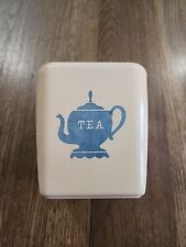 Vintage MCM Burroughs Pink Tea Nesting Canister picture