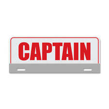 3M Scotchlite Reflective Captain License Plate Topper picture