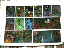 1995 CYBER FORCE ALL-CHROMIUM CYBER OPTICS 18 INSERT CARD SET TOP COW HEATWAVE picture