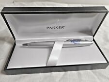 PARKER Twist Ballpoint Pen Metro Metallic VIASYS HEALTHCARE *unique clip w box picture