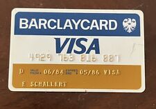 Barclaycard VISA Vintage Credit Card 1986 Exp Scarce Item picture