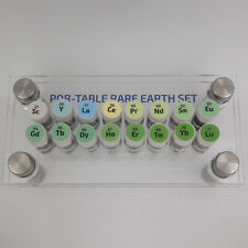 POR-Table Rare Earth Metal Set 0.5g x 16 Bottles Periodic Table Elements Sample picture