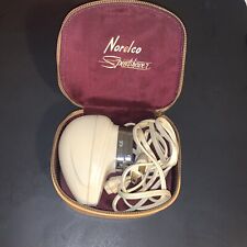 Vintage Norelco Electric Shaver With Yellow Leather Case-Holland Tested Works picture