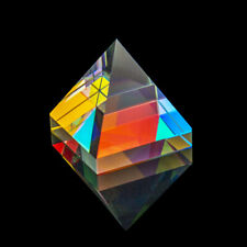 1PC 20mm Rainbow Prism Optical Glass Crystal Pyramid Science Studying Student picture