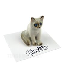 Little Critterz Miniature Collectors Kitten Ragdoll Cat Porcelain Figurine picture