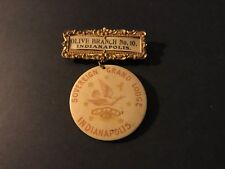 Vtg Antique Original Oddfellows Sovereign Grand Lodge FLT Indianapolis Pin B6 picture